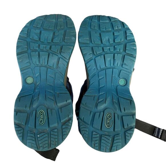 Chaco Z Cloud X2 Toe Strap Classic Sandals Blue Size 7 - Picture 9 of 10